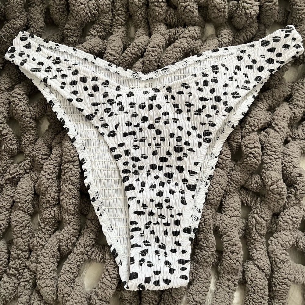 New cow print bikini bottoms